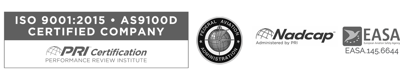 Anmark registrations and accreditations, including Nadcap accredited.